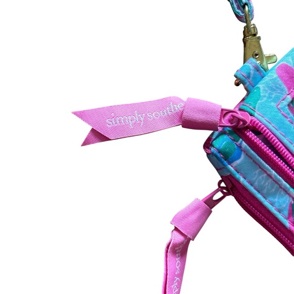 Simply Southern Cell Phone & Wallet Wristlet Sea Turtle Pattern Preppy - Picture 4 of 4